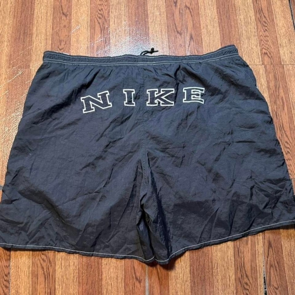 Nike Black Vtg 90's Rare Spell Retro Tech Train Shorts XL